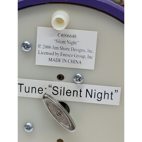 Jim Shore Silent Night rotating Music Box Angel w/ Nativity - Picture 12 of 14